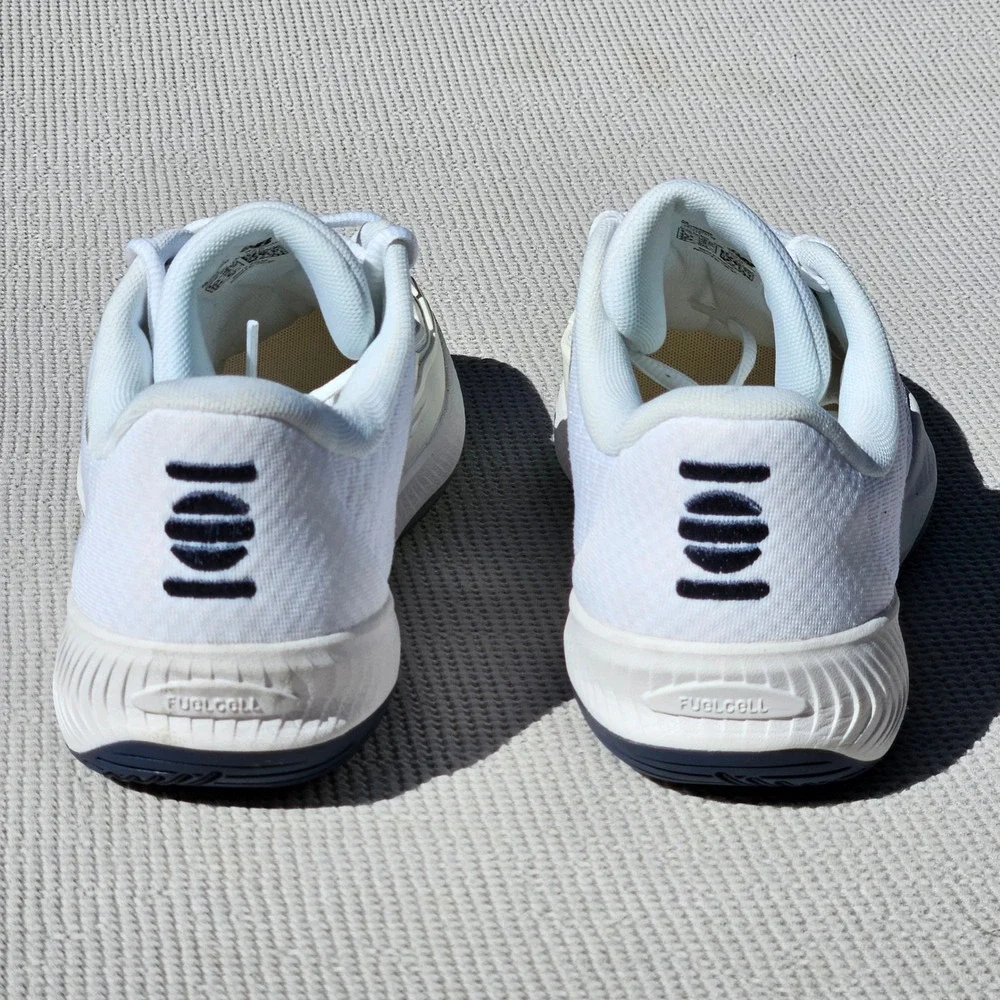 New Balance FuelCell 996v5 Mens 9 Wide 2E Tennis Shoes White Navy MCH996N5